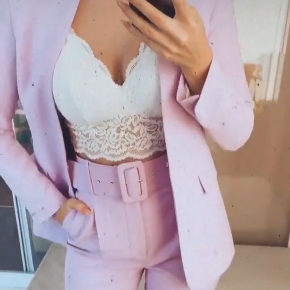 GORGEOUS ZARA NWT Blazer & Belted Pants Set - Picture 11 of 16